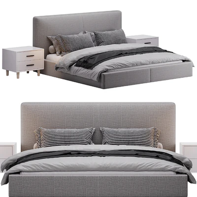 Italian minimalist bed — Ver 2