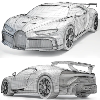Bugatti Chiron + interior — Вид 2