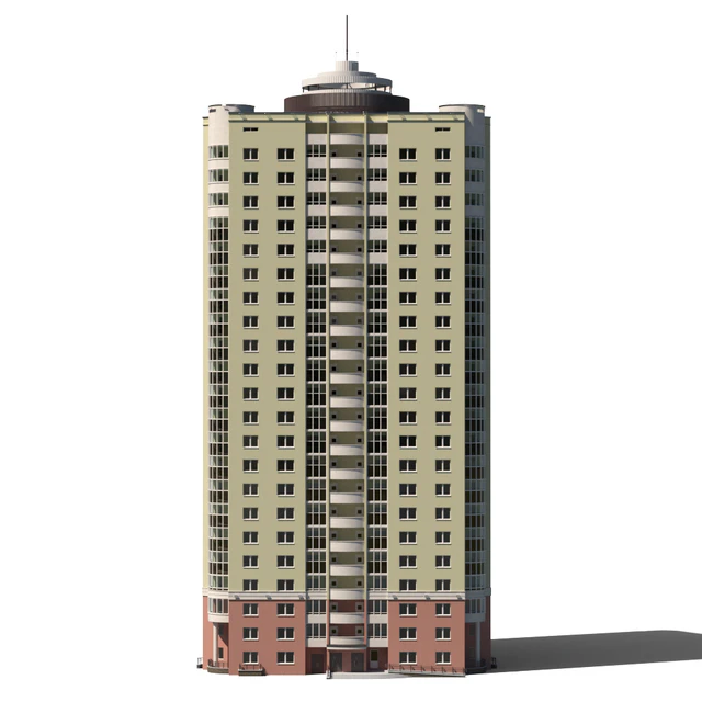 Multi-storey residential building (22 floors). — Descargar