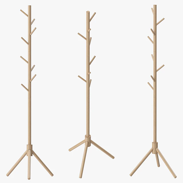 LENDRA Deluxe Wooden Coat Rack Tree — Descargar