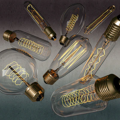 Vintage Light Bulb — Ver 3