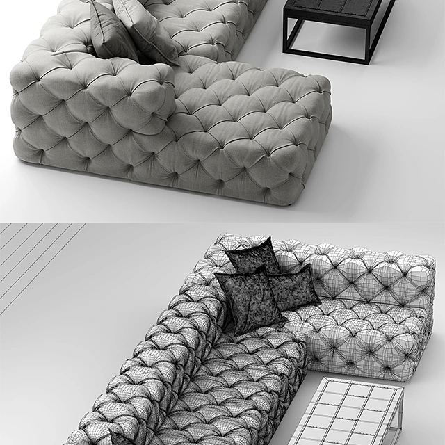 Sofa rh soho tufted — Descargar