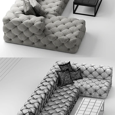 Sofa rh soho tufted — Ver 2