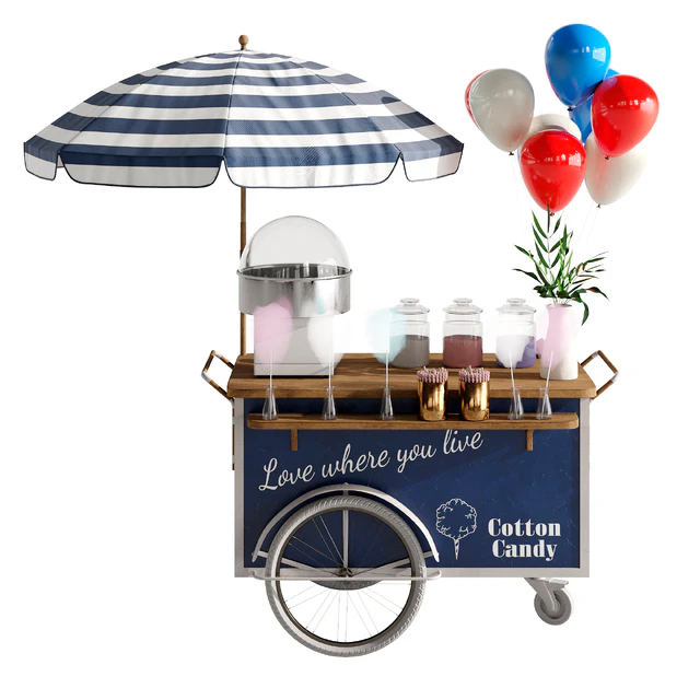 Cotton candy cart — Скачать