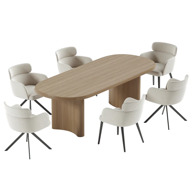 LAY armchair & ALTURA Dining Table — Скачать
