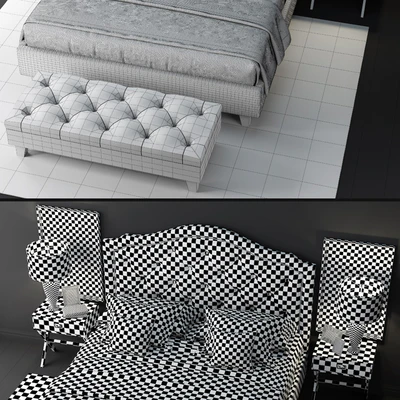 Кровать LuXeo Brentwood Queen Tufted — Вид 3