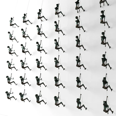 Climbing man wall sculpture — Ver 1