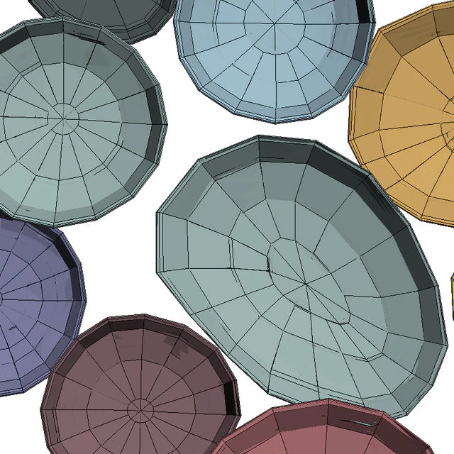 COLLECTION OF CLAY PLATES ON THE WALL (V-ray Corona) — Скачать