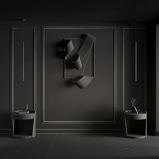 wall composition 04 bedroom — Скачать