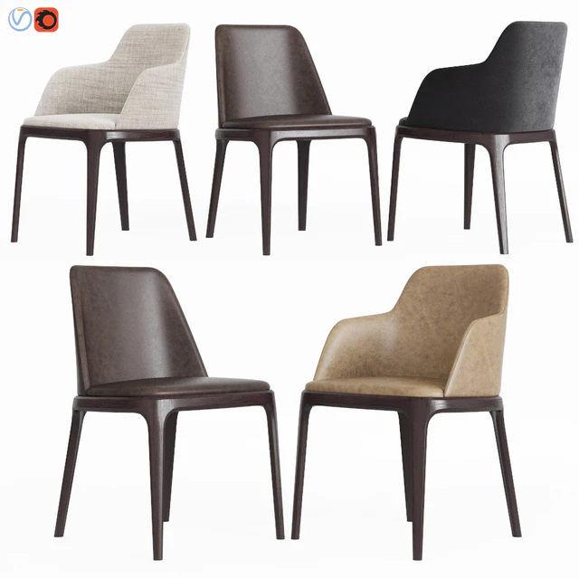 Poliform Grace Dinning Chair Set — Descargar