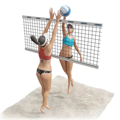 Girls playing beach volleyball 2 — Ver 2