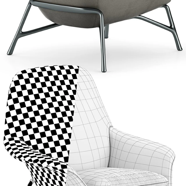 Minotti Prince Armchair — Скачать