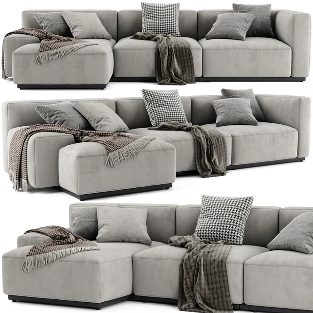 Cassina Mex Cube Chaise Longue Sofa — Скачать