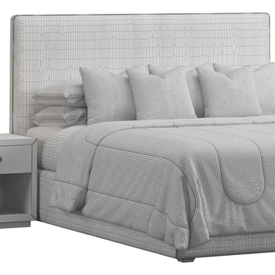 Frame Headboard Bed — Ver 3