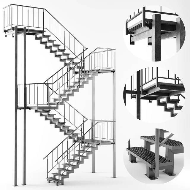 Metal outdoor stair — Descargar