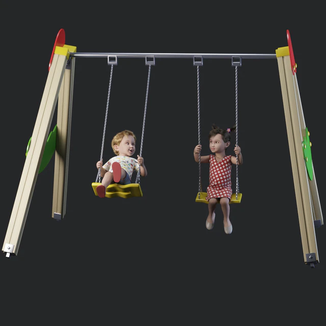 Children on the swing — Descargar