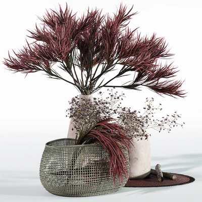 Wine colored decorative set — Ver 2