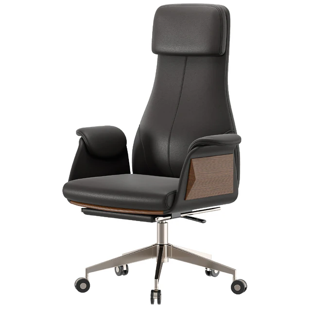 Reclining Leather Office Desk Chair black — Descargar