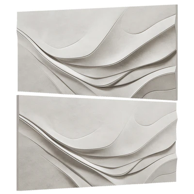 Beige Abstract Wall Art — View 2