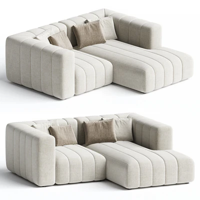 Langham Channeled 2 Piece RAF Sectional, Napa Sandstone — download
