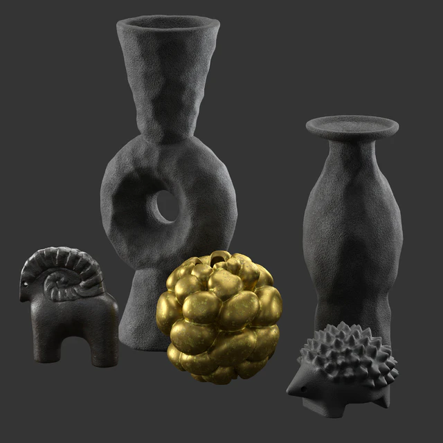 Volcanic Vases and Decorative Objects set — Descargar