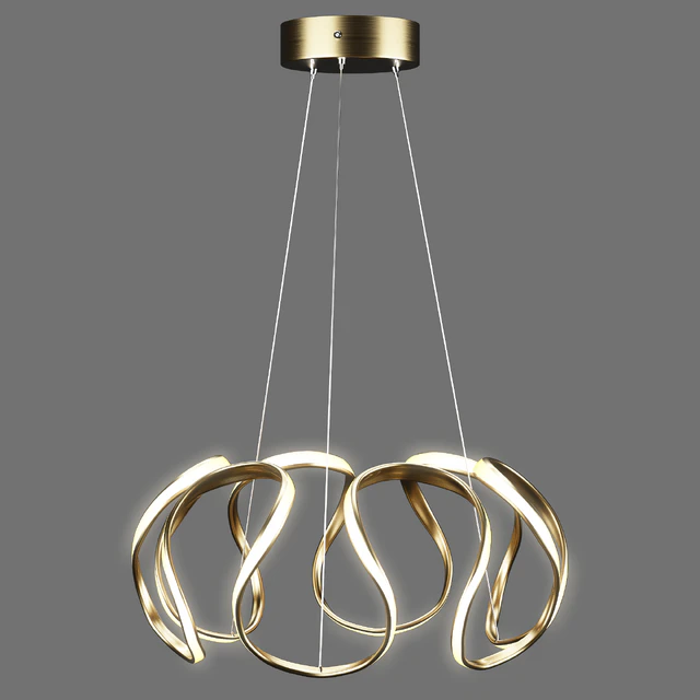 Homary Rola Gold LED Unique Geometric Chandelier Haning Pendant Light — Descargar