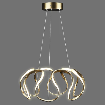 Homary Rola Gold LED Unique Geometric Chandelier Haning Pendant Light — Ver 1
