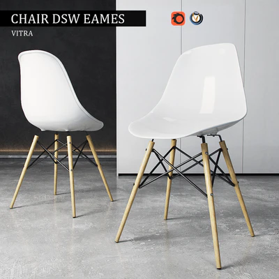 Chair Vitra DSW Eames Plastic Side — Ver 1