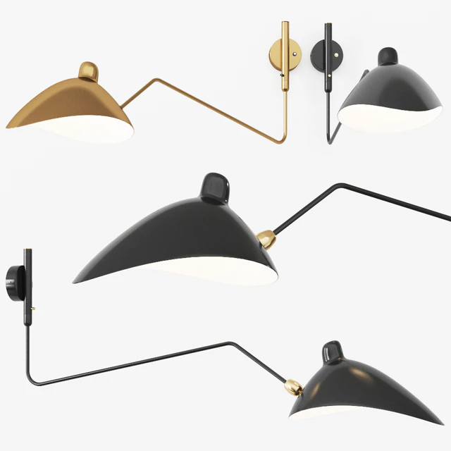 Serge Mouille AP1BC Wall Lamp Sconce — Descargar