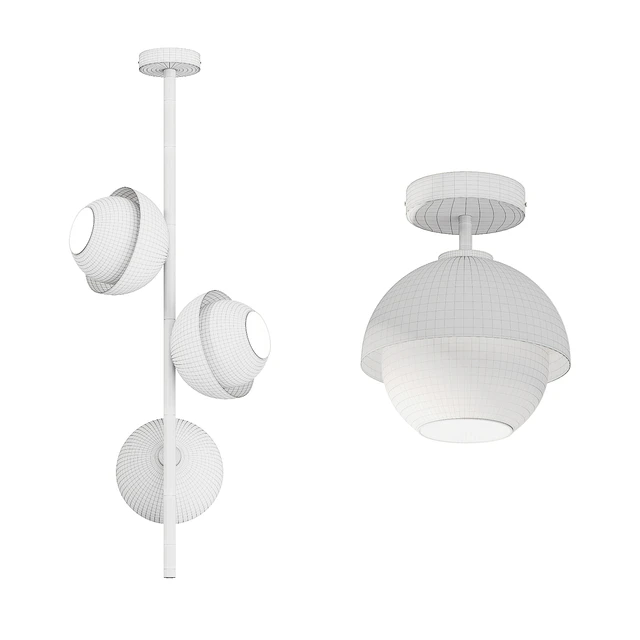 Ceiling lamp with metal frame CRAIG — Descargar