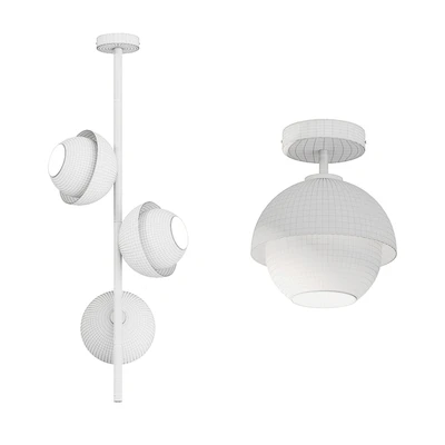 Ceiling lamp with metal frame CRAIG — Ver 2