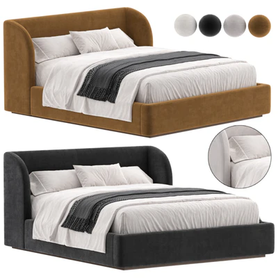 Designer bed Copenhagen Panel Platform Bed — download