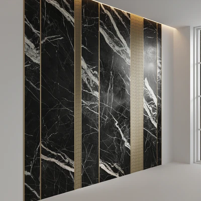 Marquina Black + Gravity Wave Porcelanosa — Вид 3