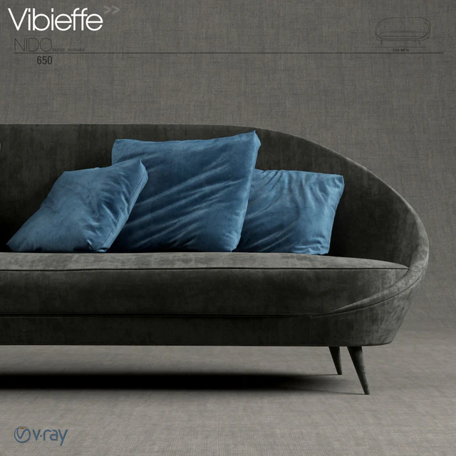 Vibieffe 650 Nido Sofa — Скачать