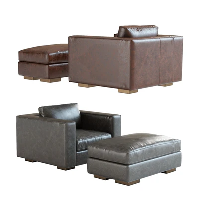 Restoration Hardware Maddox Leather Armchair — Ver 2