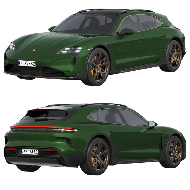 Porsche Taycan Turbo Cross Turismo 2024 — Скачать