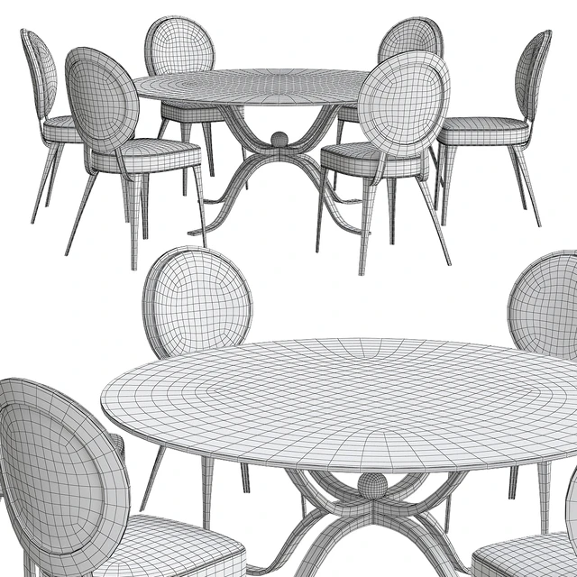 Luxurious Italian Designer Glass Dining Table — Скачать