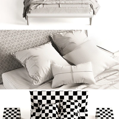 Bed Olivieri Andrea white — Ver 3