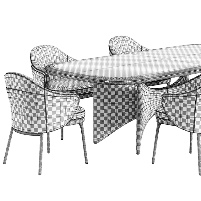 Minotti angie dining Chair Turri Blues Table — Descargar