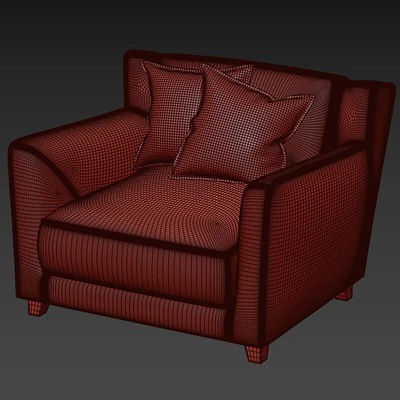 NATUZZI BERGERE LONGE ARM CHAIR — Ver 2