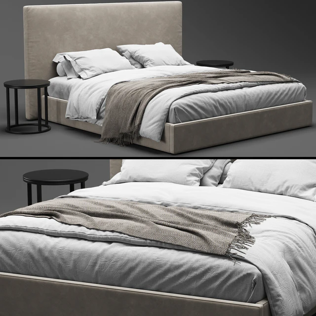 RH Sullivan Fabric Bed — Скачать