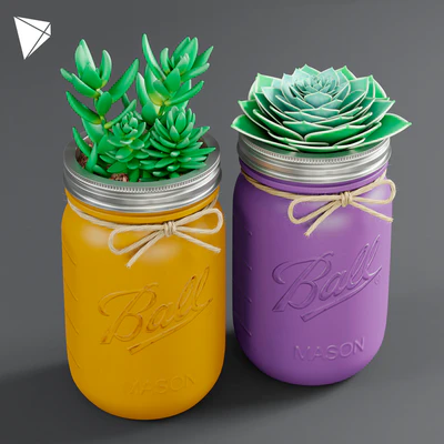 Pot Ball Mason Jar Succulent — Вид 2