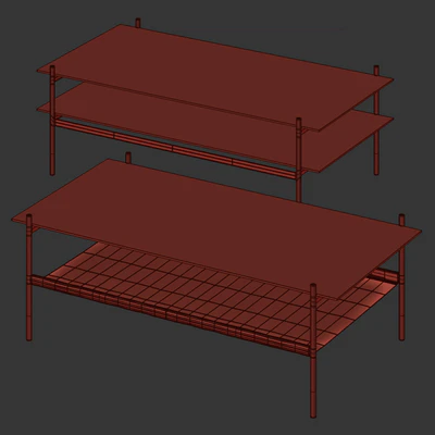 Coffee table Duotone Rectangular — View 2