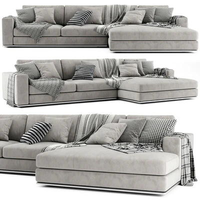 Minotti Hamilton Chaise Longue Sofa — Ver 1