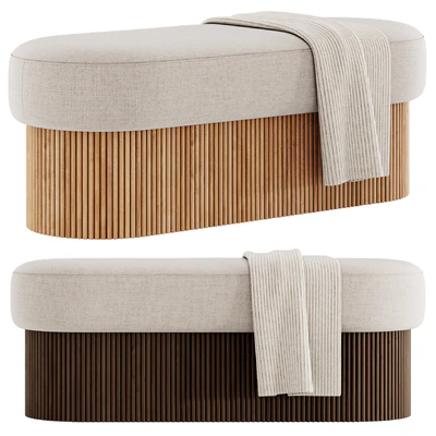 Bench and pouf Nala By Westwing Collection — Ver 1