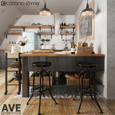AVE Kitchen bar volume — Вид 1
