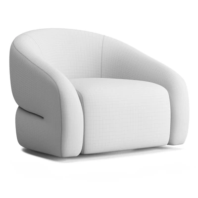 RH Sora Swivel Chair — View 3