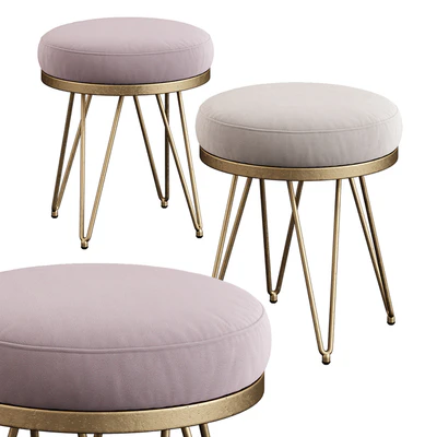 Safavieh / Jenine Faux Ostrich Round Bench — Ver 1