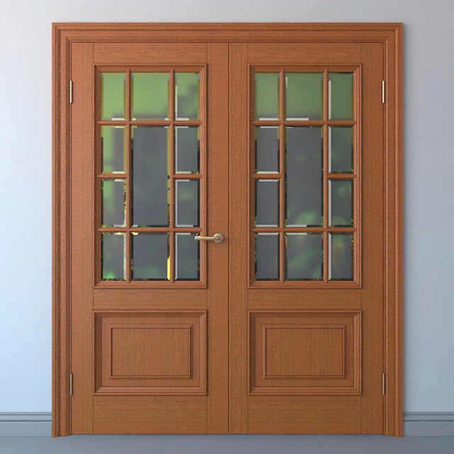 Classic paneled door with glazing — Descargar