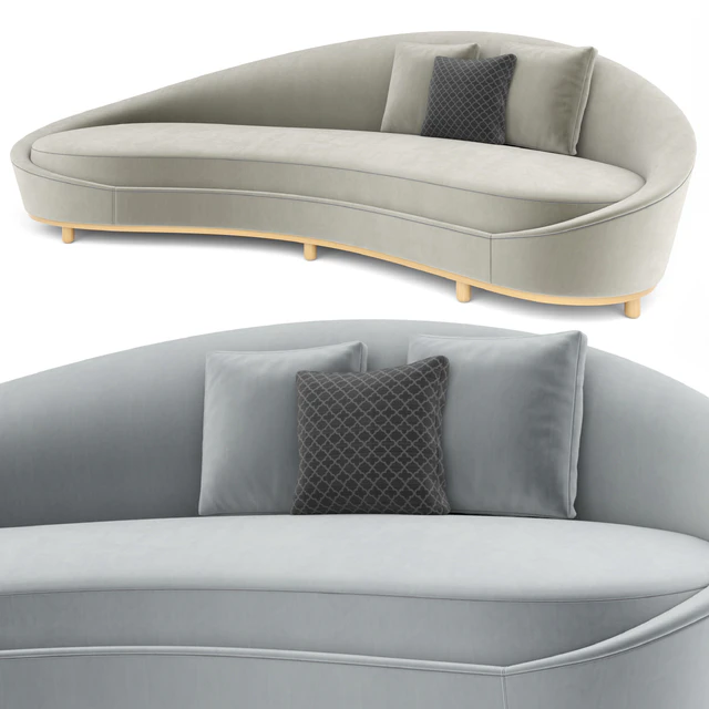 Curve Cream Sofa — Скачать